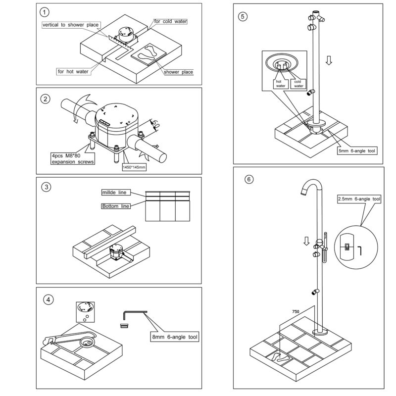 SINED DOCCIA-SIMIUS-INOX Doccia Inox Da Piscina Sined - Imagen 11